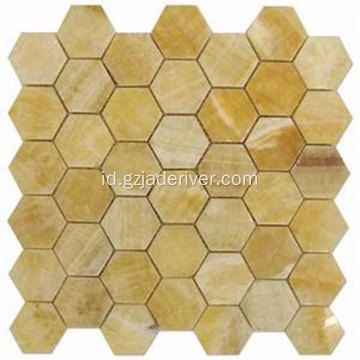 Hexagon Mosaic Stone untuk Kamar Mandi